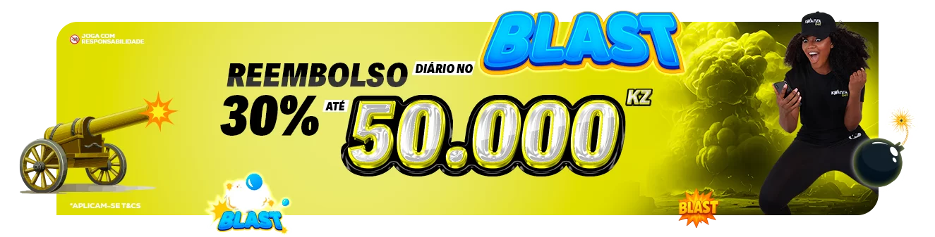 Reembolso de 30% do jogo blast kuanzabet